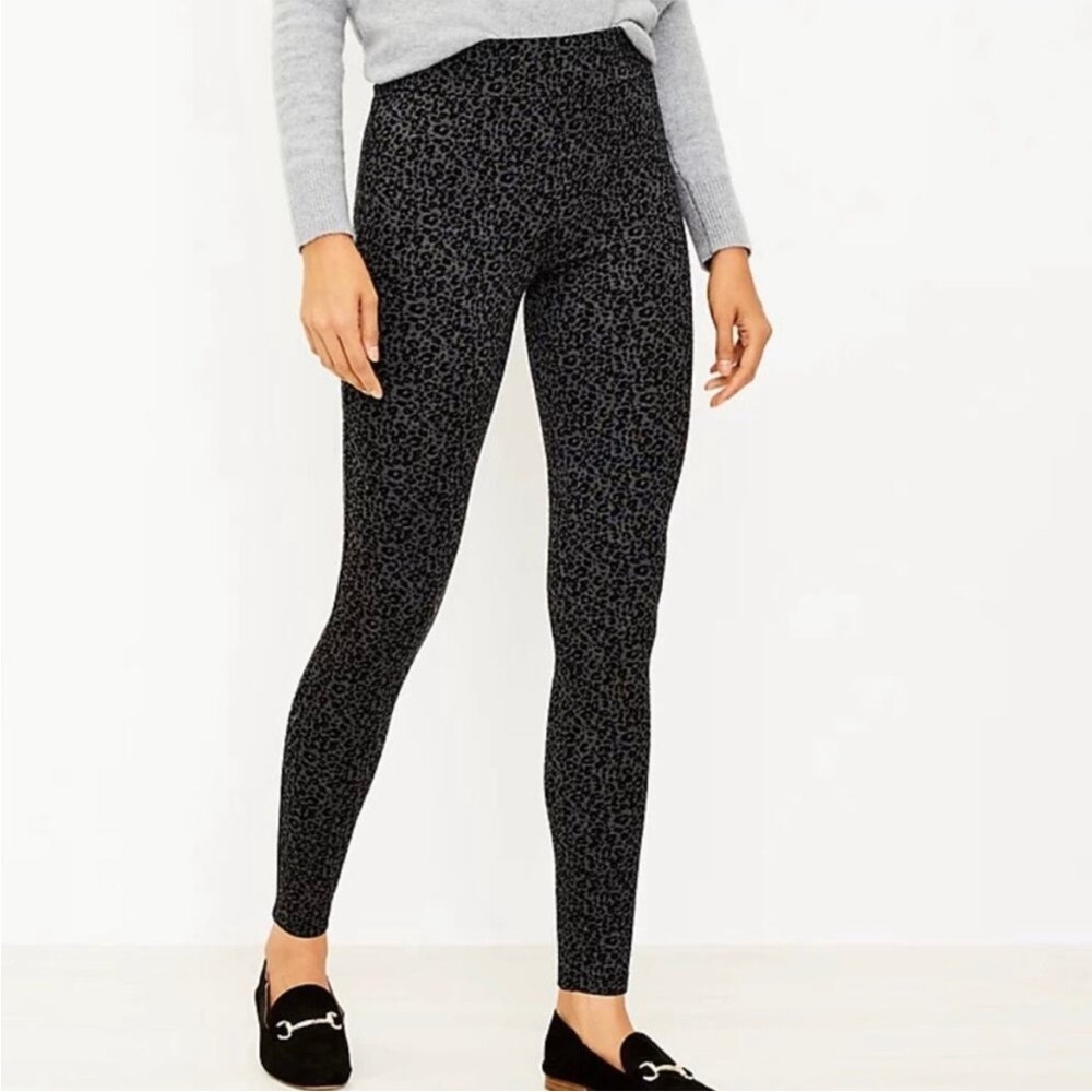 LOFT‎ Leopard Animal Print Women's Leggings Size Large Petite